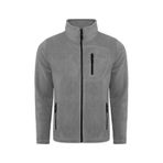 Genius Store Store Erkek Polar Tam Fermuarlı 3 Cepli Outdoor Polar Ceket Tactical Flecee Gri Koyu Gri