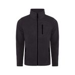 Genius Store Tam Fermuarlı 3 Cepli Outdoor Tactical Flecee Erkek Polar Ceket Koyu Füme