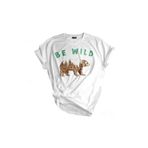 Genıus Store Unısex Baskılı Outdoor Tshirt Normal Kalıp Tişört (BE WILD AYI/S)