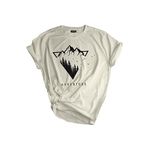 Genıus Store Unisex Baskılı Tişört Outdoor Normal Kalıp Tshirt (ADVENTURE/S)
