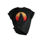 Genıus Store Unisex Baskılı Tişört Outdoor Normal Kalıp Tshirt (GÜNEŞ SİYAH, M)