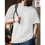 Genius Store Waffle Oversize Bisiklet Yaka Kısa Kol Beyaz Erkek T-shirt