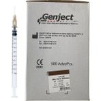 Genject - 1 ml 3p 26G 0.45X13 mm Iğneli Insülin Enjektörü - 500 Adet - Beyaz - Standart