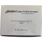 Genject - 1 ml Süper Insülin Şırıngası U-100 30GX8MM - 100 Adet - Standart