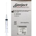 Genject - 2.5 ml 3p 27G 50MM Uzun Dental Enjektör - 250 Adet - Beyaz - Standart