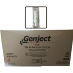 Genject - 2 ml 2 Parça Yeşil Kısa İğneli 16MM Veteriner Enjektörü - 250 Adet