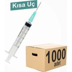 Genject 2,5 ml Enjektör KISA Uçlu (21G/16mm) 1000'li Koli