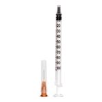 Genject İğneli İnsülin Enjektörü 3 P 26 G 0.45 x 13 MM Turuncu 1 ML 100 Adet