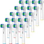 GENKENT Oral-B Braun ile Uyumlu Yedek Diş Fırçası Başlıkları, Oral B Yedek Başlıkları için 20 Adet Profesyonel Elektrikli Diş Fırçası Başlıkları Fırça Başlıkları Yedek Pro 500/1000/1500/3000/3757/500/7000/7500/8000