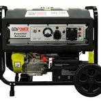 Genpower GBG 130 E Model 13 kVA, Benzinli, İpli/Marşlı, Tekerlekli, Monofaze ( 220 Volt) Portatif Jeneratör