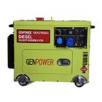 GenPower Gdg 7000 Ec Oto Model 7 Kva Dizel Ses İzolasyon Kabinli,tekerlekli, Transfer Panolu,otomatik Monofaze ( 220 Volt) Portatif Jeneratör