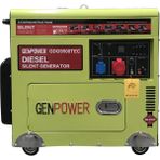 Genpower Gdg 9500 Tec Model 8,8 Kva, Dizel, Ses Izolasyon Kabinli, Marşlı,tekerlekli, Trifaze Portatif Jeneratör