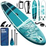 Genreen 335 cm x 86 cm x 15 cm Şişme Paddle Board – Şişme Sup Board -Şişme Sörf Tahtası 195 kg Taşıma Kapasiteli Aile & Yoga Sup - Yeşil