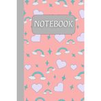 Gentle Heart Notebook Grey: Sweet Pink Heart Notebook. Designed with a soft pink cover and a lovely heart motif, this notebook is perfect for journaling, note-taking, or creative writing.