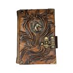 Genuine Leather Medium Size - The Hobbit Style Genuine Leather Note book/Travel book/Journal with Leather Pen- Horse design