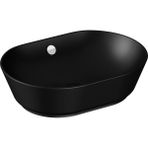 Geo 7427B083-0012 Oval Çanak Lavabo, 55 Cm, Mat Siyah