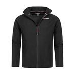 Geographical Norway Bayan polar ceket Tug Lady Outdoor ceket yelek dik yaka, Erkek, siyah., 3XL