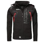 Geographical Norway Erkek Softshell Ceket Tambour, Siyah, S, GeNo-5-S