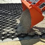 Geogrid Araba Yolu Yürüyüş Yolu Bahçe Çakıl Izgarası 10cm, Açık Hava Çakıl Sabitleyici Döşeme Taşı, Ağır Yük Direnci Geo Izgara Tutucusu, Geo Hücre Izgarası Çiftlik Evi Için Kulübe Tabanı(1m x 8m (3.3