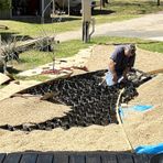 Geogrid Geocell 5 Cm Kalınlığında Kum Toprak Geogrid, Yollar Kaldırımlar Çakıl Sabitleyici Izgara 1-10m Uzunluk, Hafif ve Yoğun Trafik Için Toprak Takviyesi Zemin Izgarası(5x7m/16.4x22.96ft)