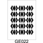 Geometrik Desenler Stencil Şablon (21x30) Ge-022