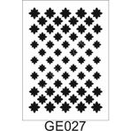 Geometrik Desenler Stencil Şablon (21x30) Ge-027
