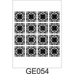 Geometrik Desenler Stencil Şablon (25x25) GE-054