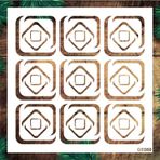 Geometrik Desenler Stencil Şablon (25x25) GE-080