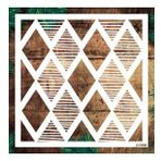 Geometrik Desenler Stencil Şablon (25x25) GE-088