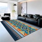 Geometrik Düşük Tüylü Halı 180x280CM Yıkanabilir Yatak Odası Halısı Çocuklar için Şık Ev Dekoru Oturma Odası ve Balkon için Yumuşak Alan Halısı Gelişmiş Konfor için
