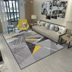 Geometrik Ekstra Geniş Alan Halısı Yıkanabilir Dayanıklı Yardımcı Dokuma Halı Oturma Odası Yatak Odası Ev Dekoru Çocuk Odası Düz Dokuma Halı 200x300 cm Renkli