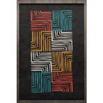 Geometrik Kırmızı Pamuk Dikdörtgen Pamuk Makinada Yıkanabilir Kaymaz Taban Dijital Makine Baskı Salon Halı-I-F_Scandinavian-8002-300x400