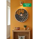 Geometrik Modern Ahşap Lazer Kesim 2D Mdf Duvar Saati