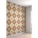 Geometrik Sanat Desenli Silinebilir Tekstil Duvar Kağıdı, 600 x 260