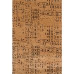 Geometrik Sarı Pamuk Dikdörtgen Pamuk Makinada Yıkanabilir Kaymaz Taban Dijital Makine Baskı Salon Halı-I-Crea_Hal-6B-300x400