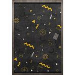 Geometrik Sarı Pamuk Dikdörtgen Pamuk Makinada Yıkanabilir Kaymaz Taban Dijital Makine Baskı Salon Halı-I-F_Scandinavian-8003-300x400