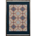 Geometrik Turuncu Pamuk Dikdörtgen Pamuk Makinada Yıkanabilir Kaymaz Taban Dijital Makine Baskı Salon Halı-I-F_Anatolian-6012-120x250