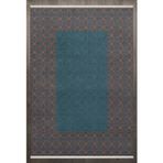 Geometrik Turuncu Pamuk Dikdörtgen Pamuk Makinada Yıkanabilir Kaymaz Taban Dijital Makine Baskı Salon Halı-I-F_Scandinavian-8007-100x150
