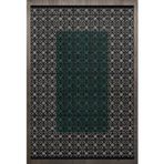 Geometrik Yeşil Pamuk Dikdörtgen Pamuk Makinada Yıkanabilir Kaymaz Taban Dijital Makine Baskı Salon Halı-I-F_Scandinavian-8008-300x400