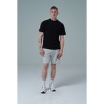 George Phoenix Daily Core - Gri Melanj Rahat Kesim Pamuklu Erkek Spor Şortu - 2XL