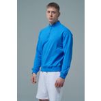 George Phoenix Daily Core - Mavi Yarım Fermuarlı Pamuklu Erkek Oversize Sweatshirt