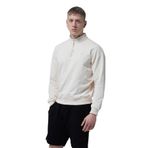 George Phoenix Yarım Fermuarlı Pamuklu Erkek Oversize Sweatshirt (Bej, XL)