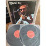 Georges Moustakı - Live En Bobino 1975 Japonya Basım - Double Lp Plak Albüm - Obi’siz 2. El