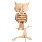 Georgie Porgy 3D Ahşap Bulmaca Baykuş Model Ahşap Sanatları İnşaat Kiti Çocuk Oyuncakları yaş 5+ (JP273 Baykuş 35 parça)