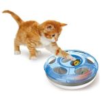 Georplast 25x9 cm Ufo İki Toplu Kedi Oyun Çemberi