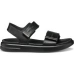 Geox D45PAE043AJC9B1G D Xand 2S E Smo. Lea + Pear Bantlı Deri Siyah Kadın Sandalet