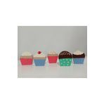 Gepettonine Gepettoine Doğal Ahşap Oyuncak Cupcake - 5 Parça Renkli Set