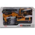 Gepettoys 4d-E1 Metal Ağızlı Duman Atan Farklı Kontrollü Excavator - Renkli