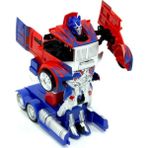 Gepettoys Optimus Prime Tek Düğmeyle Robota Dönüşebilen Çek Bırak Araba 15 cm