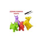 Gepettoys Şişme Zıp Zıp Hayvanlar Pilates Eşeği Oyuncak Pompa Dahil BRK-005-S